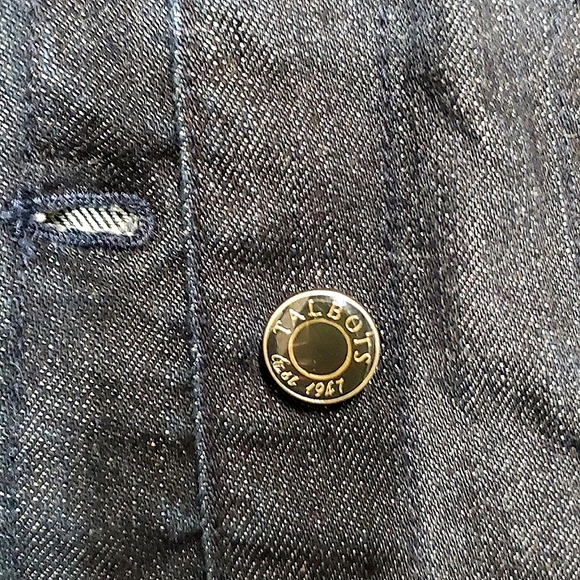 Talbots Denim Jacket Petite Size 8 - Picture 2 of 4